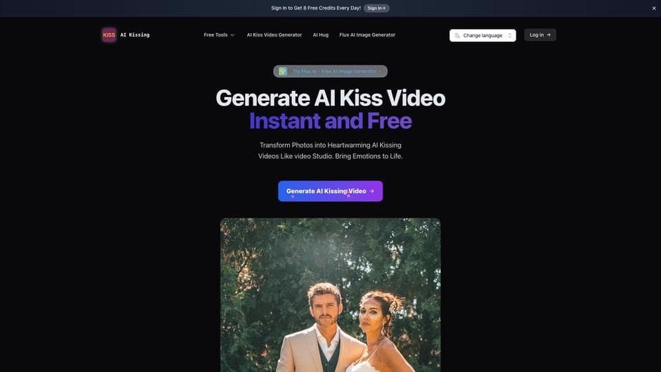 Free AI Kissing AI Tool image