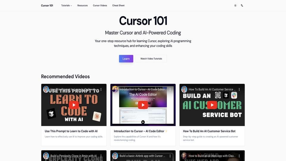 Free Cursor 101 AI Tool image