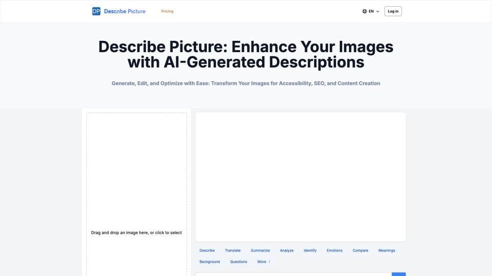 Free Describe Picture AI Tool image