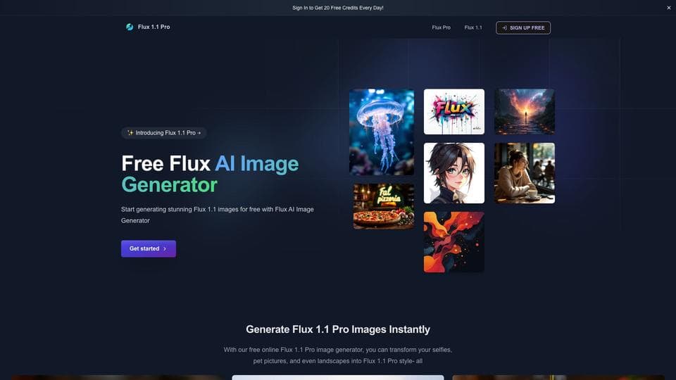 Free Flux 1.1 Pro AI Tool image