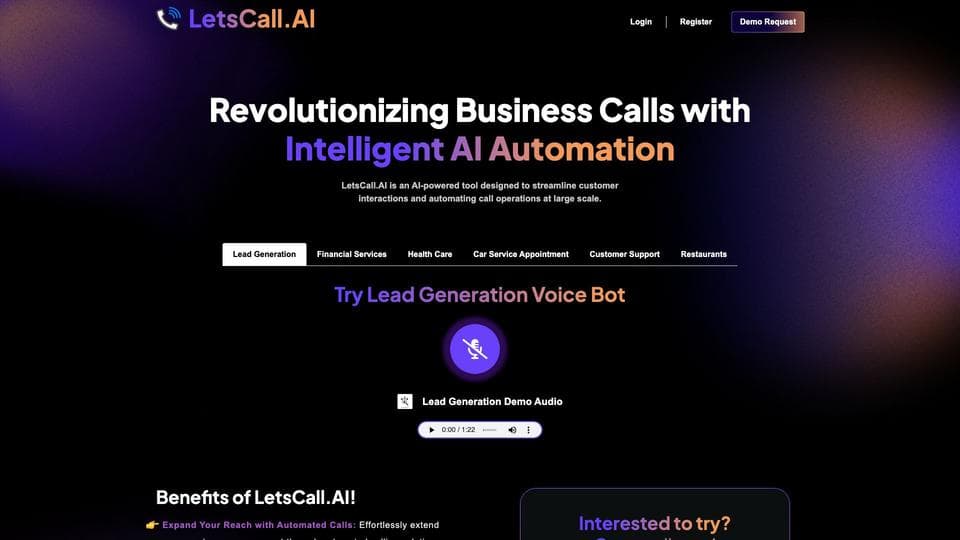 Free LetsCall.AI AI Tool image