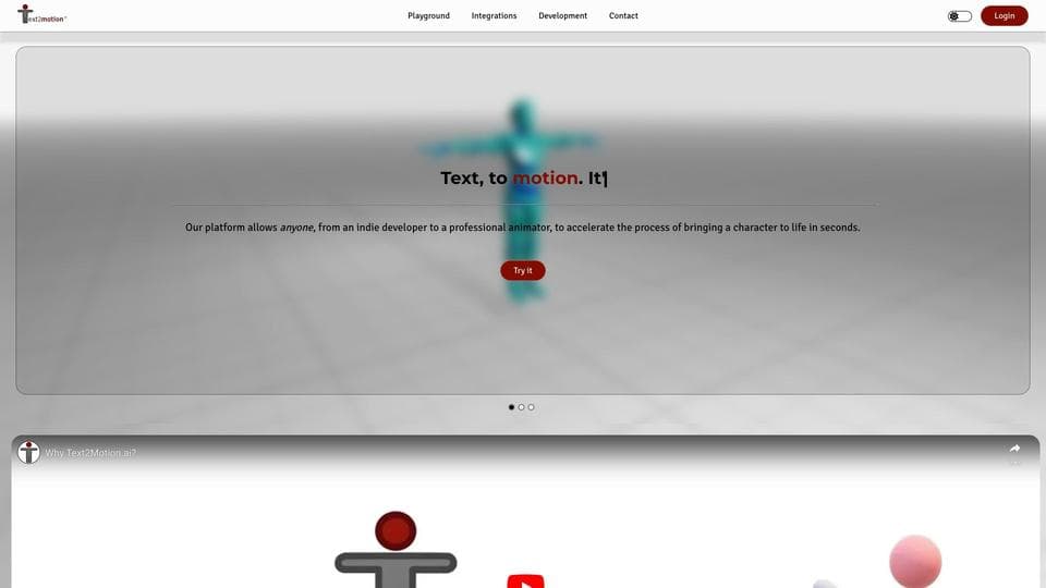 Free Text2Motion AI Tool image