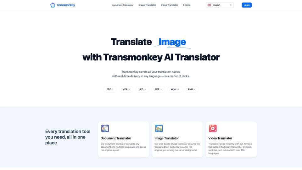 Free Transmonkey AI Tool image